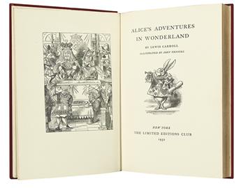 (THE LIMITED EDITIONS CLUB.) Dodgson, Charles Lutwidge (Lewis Carroll Alices Adventures in Wonderland * Through the Looking-Glass, and